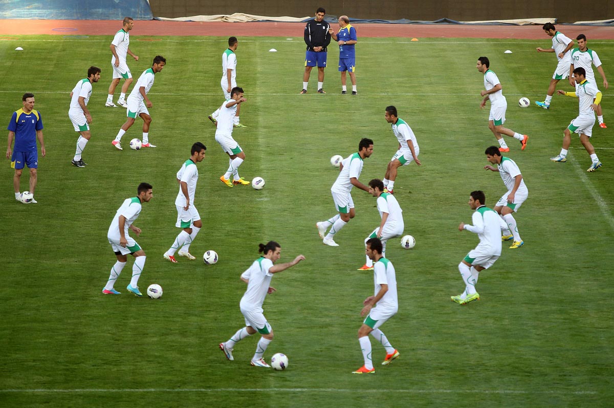 آخرین تمرین تیم ملی پیش از بازی با عراق برگزار شد